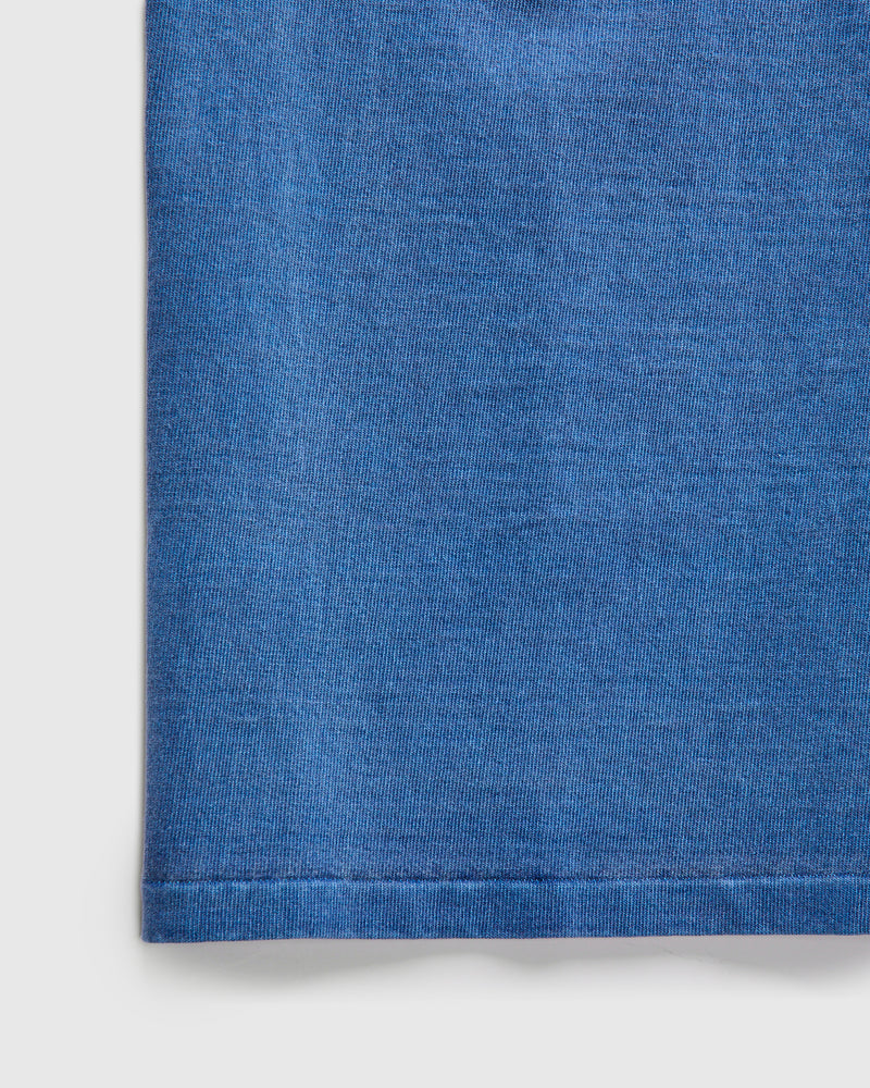 Stand Wheeler Pigment-Dyed T-Shirt in Light Indigo