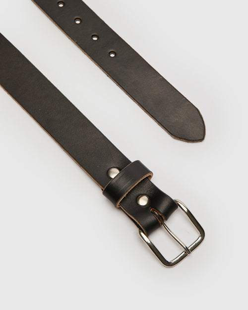 Essential Belt in Black Nickel