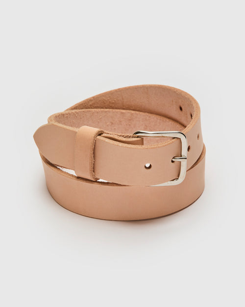 Essential Belt in Natural Veg Tan