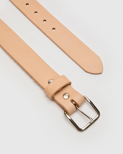 Essential Belt in Natural Veg Tan