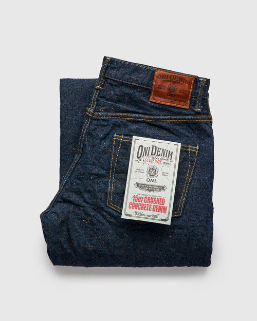 222CCD-MOCA "Crushed Concrete Mocha" 15oz Selvedge Denim - Super Wide Straight Fit