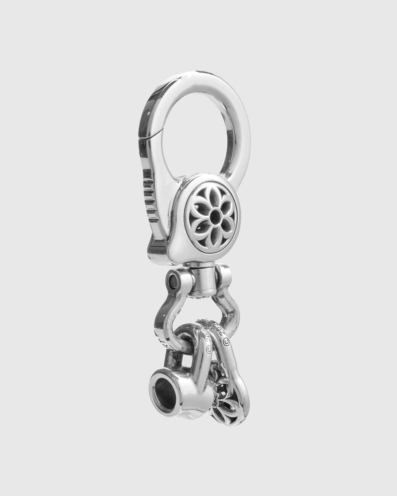 Clip 8 Keychain Size A in Sterling Silver