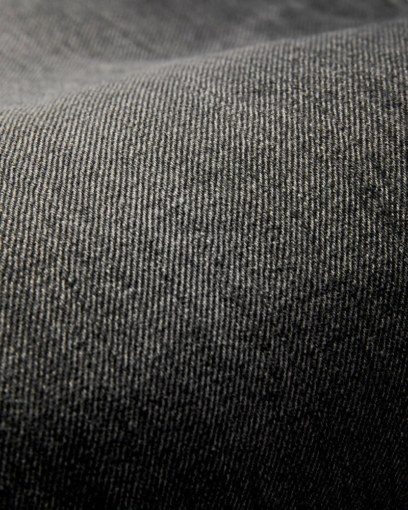 J414 "Aged Wash" 14oz Black Washed Selvedge Denim - Classic Straight Fit