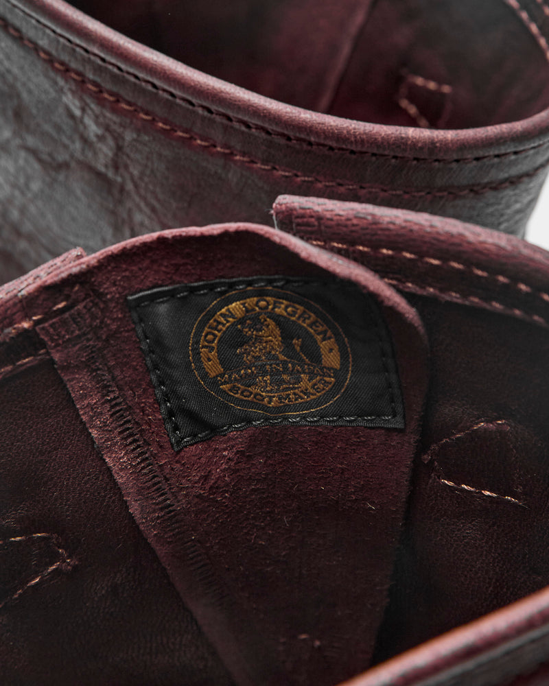 Wabash Engineer Boot in Burnt Burgundy Deerskin