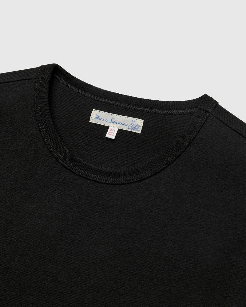 2M15 "Good Originals" Vintage Machine 6.8oz Jersey T-Shirt in Deep Black