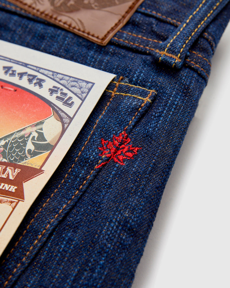 MIJ15 "Hand Dyed Natural Indigo x Kakishibu" 15oz Selvedge Denim - True Guy Fit