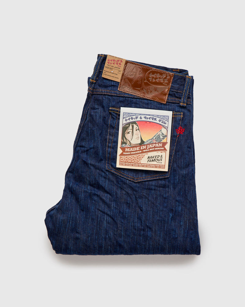 MIJ15 "Hand Dyed Natural Indigo x Kakishibu" 15oz Selvedge Denim - True Guy Fit