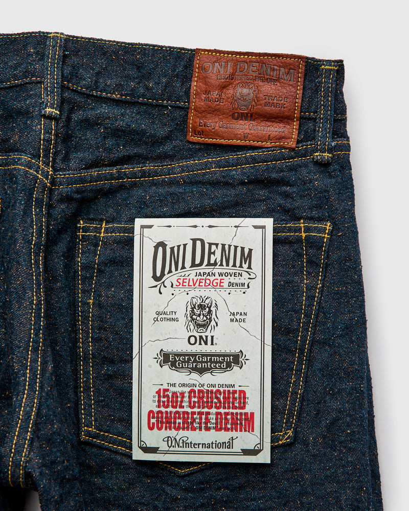 246CCD-MOCA "Crushed Concrete Mocha" 15oz Selvedge Denim - Clean Straight Fit