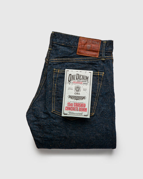 246CCD-MOCA "Crushed Concrete Mocha" 15oz Selvedge Denim - Clean Straight Fit
