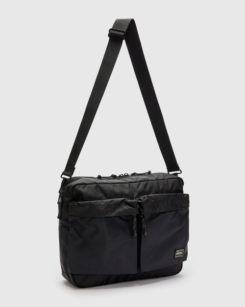 7415 "Force" Shoulder Bag in Black