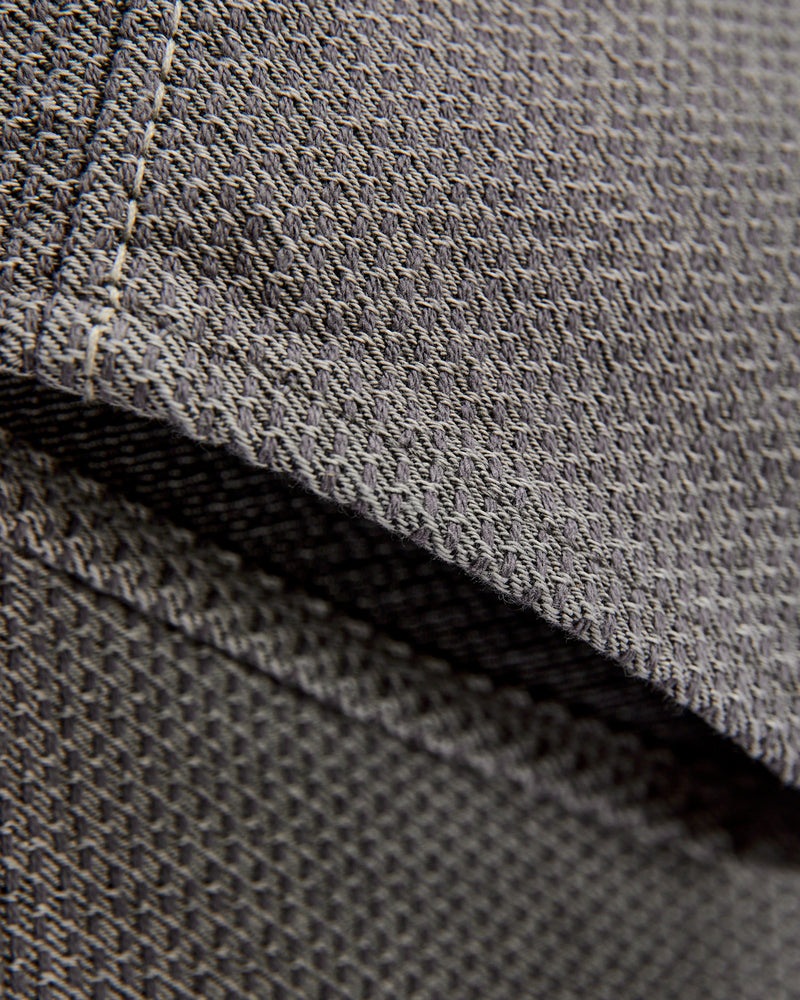1178-GRY Gray x Black Sashiko Denim - Regular Straight Fit