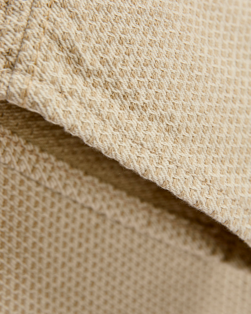 1178-IV Ivory x Beige Sashiko Denim - Regular Straight Fit