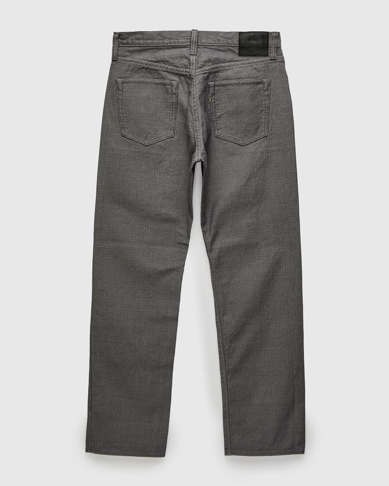 1178-GRY Gray x Black Sashiko Denim - Regular Straight Fit