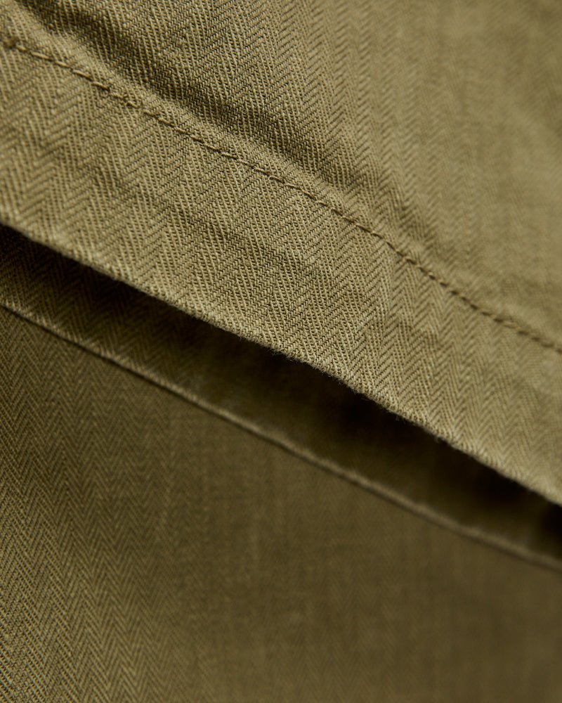 Sulfur Dye Herringbone Work Pants in Olive