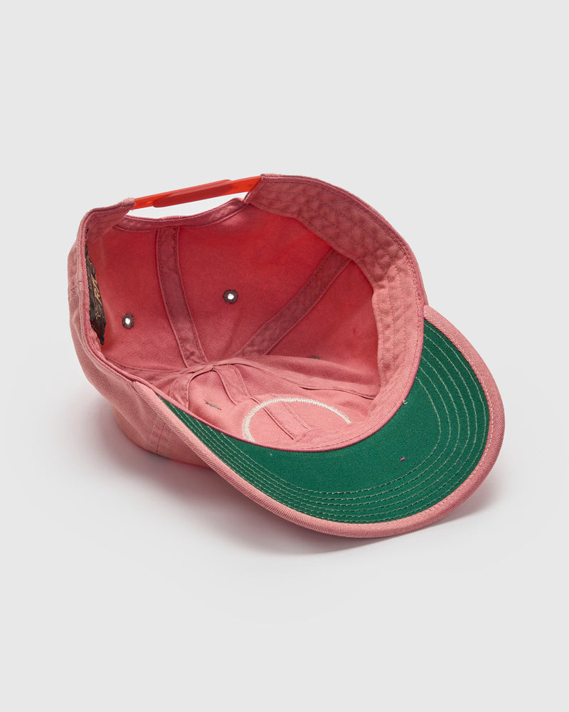 Twill Baseball Cap in Faded Red