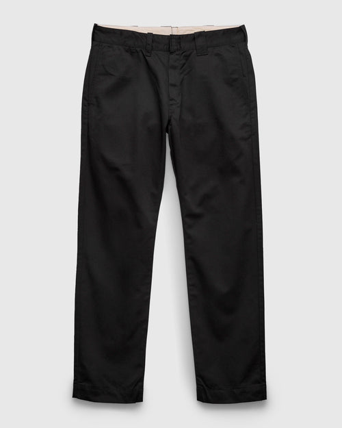 Chino Twill Work Trousers in Black