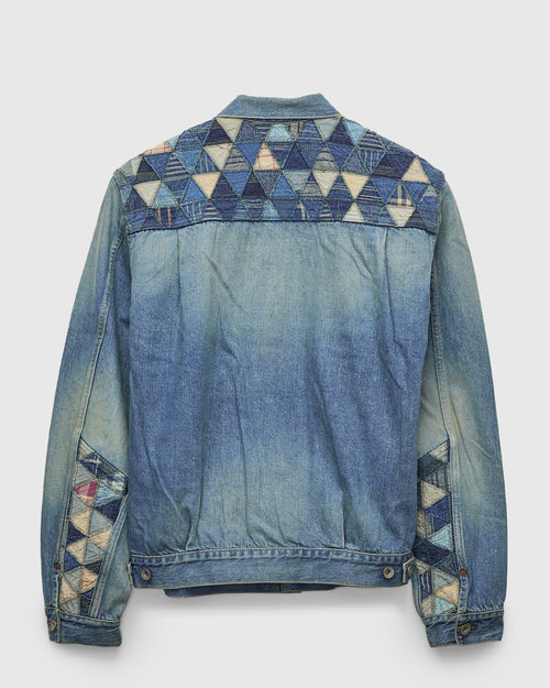 MSP-4000 Tsugihagi Selvedge Denim Jacket in Vintage Indigo