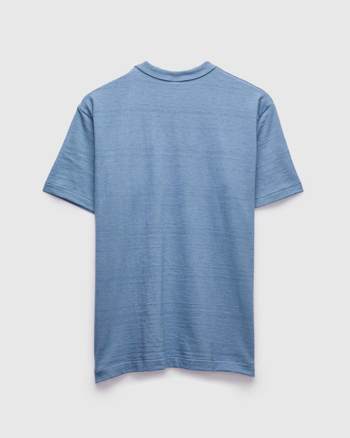 4601 Tube Knit Pocket Tee in Pale Blue