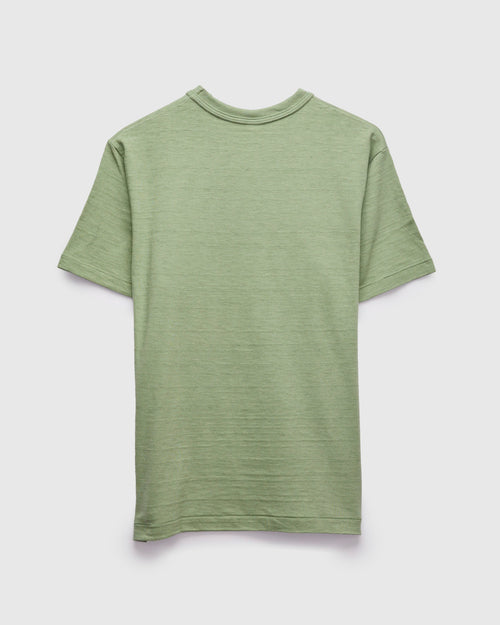 4601 Tube Knit Pocket Tee in Pale Green