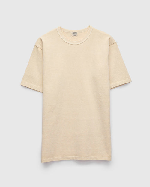Stand Wheeler Pigment-Dyed T-Shirt in Cream