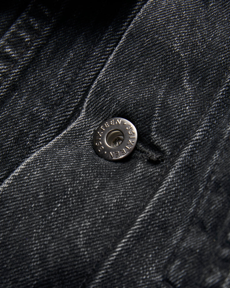 222x Stonewashed Type-3 Denim Jacket in Black