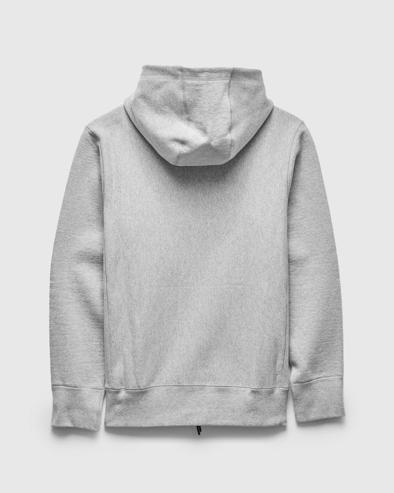 Heavyweight Zip Hoodie in Heather Grey