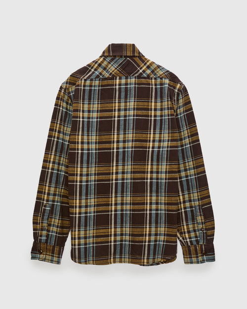 Wells Workshirt in Bark Plaid