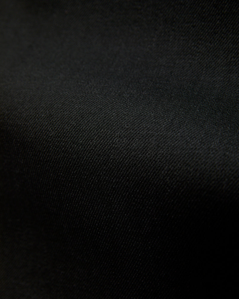 14oz Black Stretch Selvedge Denim - Barrel Wide Straight