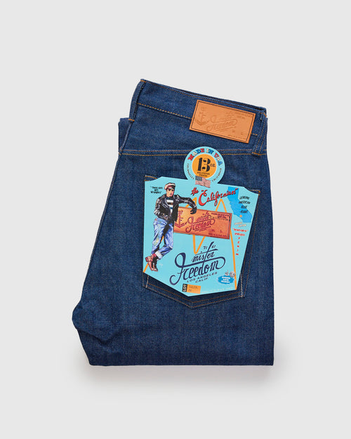 Lot 64 "Hanada Indigo" 13oz Greencast Selvedge Denim - Classic Tapered Fit