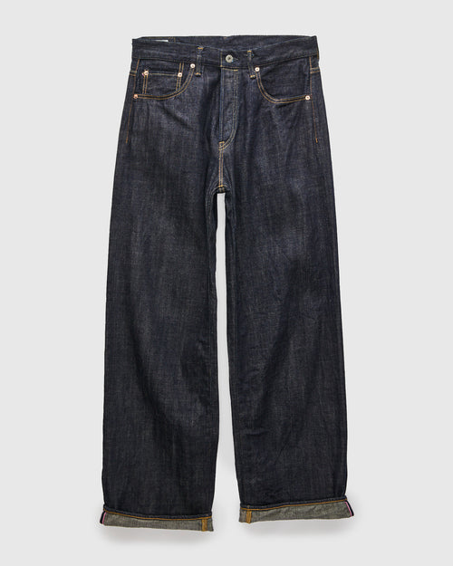 222-Kiraku "Natural Indigo" 12oz Selvedge Denim - Super Wide Straight Fit
