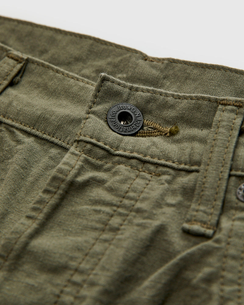200-8GG "Green Betacham" 8oz Selvedge Chambray Pants - Wide Straight Fit