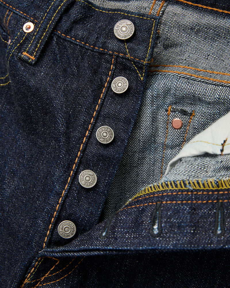 XX-003 14oz Rinsed Selvedge Denim - Regular Straight Fit