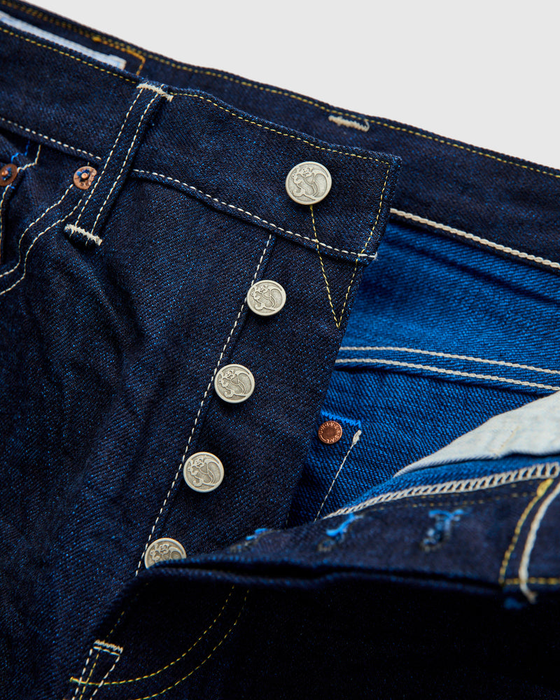 202TB "Yurai" 15oz Natural Indigo Selvedge Denim - High Tapered Fit