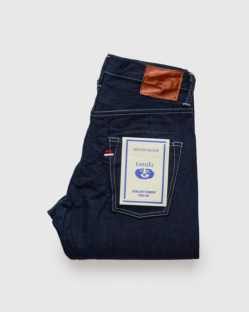 202TB "Yurai" 15oz Natural Indigo Selvedge Denim - High Tapered Fit