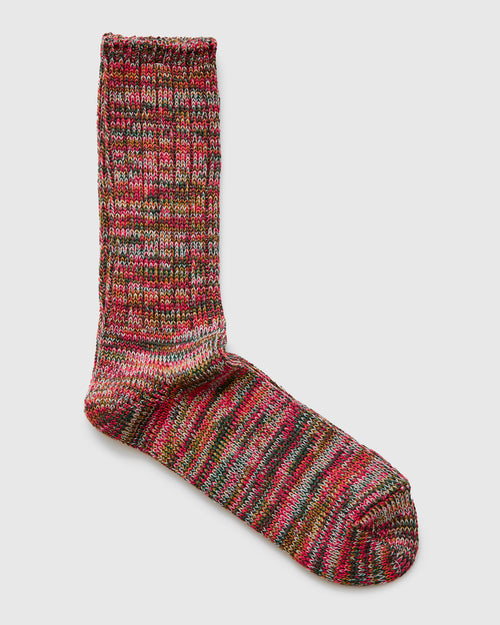 Melange Crew Sock in Kilauea