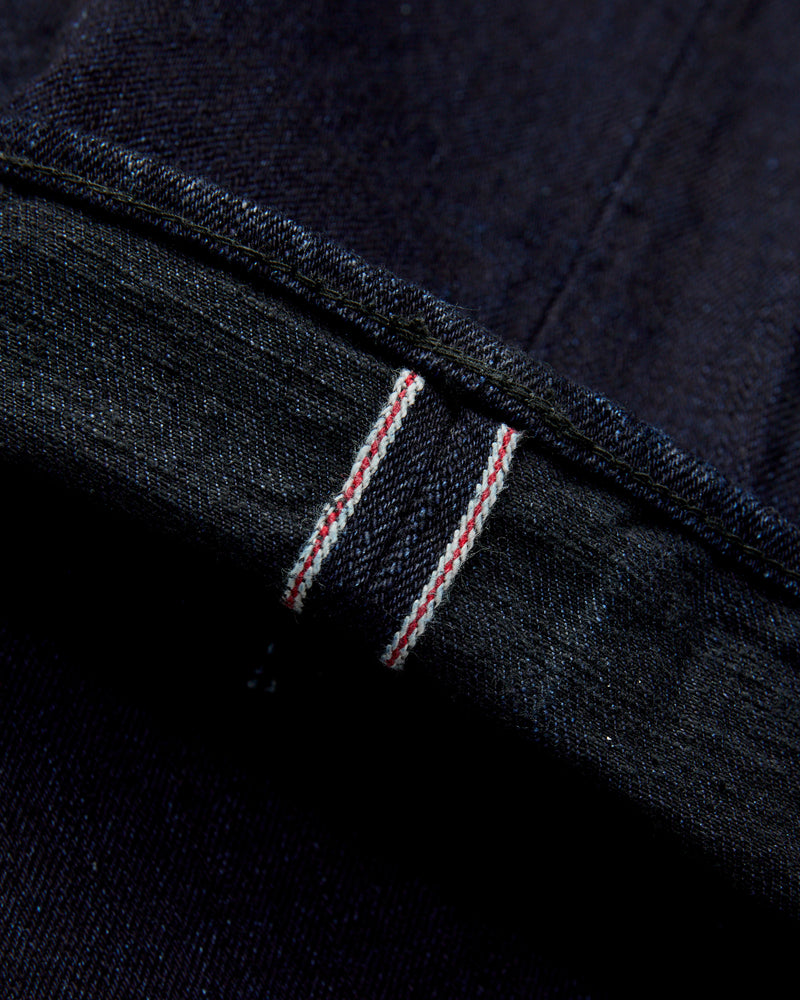 B1108SRB "Super Rough" 15.5oz Indigo/Black Selvedge Denim - Slim Straight Fit