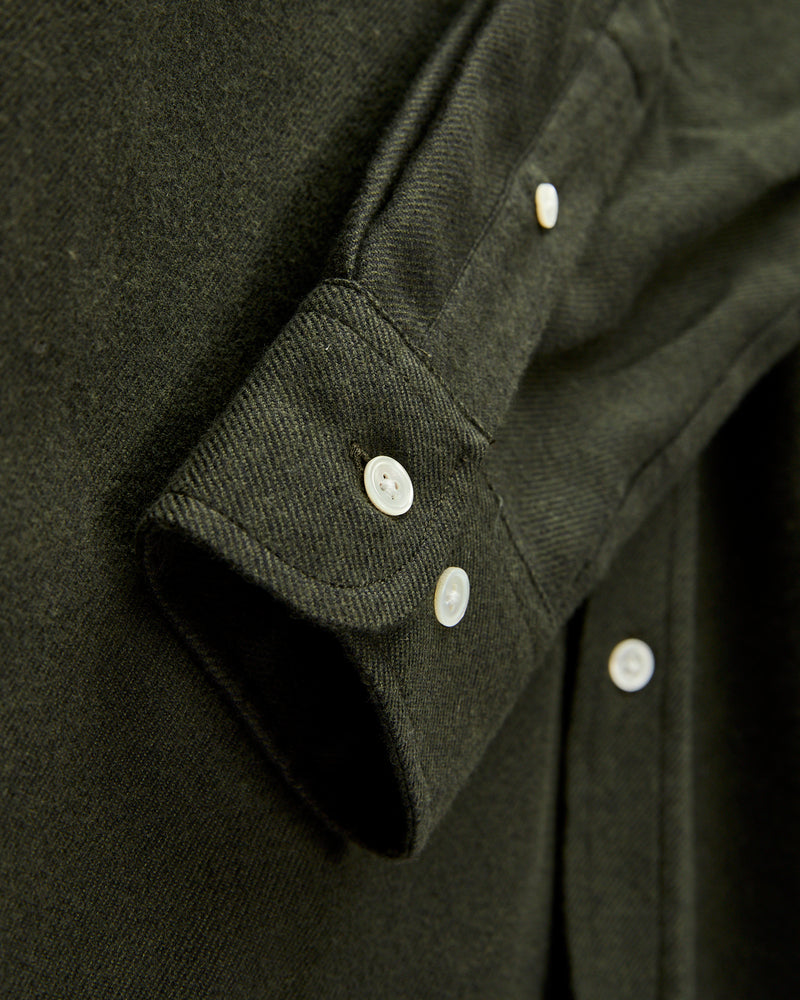 Teca 2 Button-Up Shirt in Forest Green