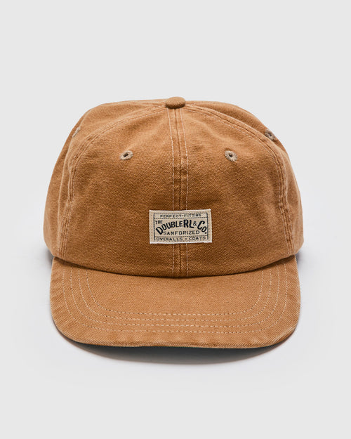 Double RL & Co. Canvas Sportsman Cap in Tan