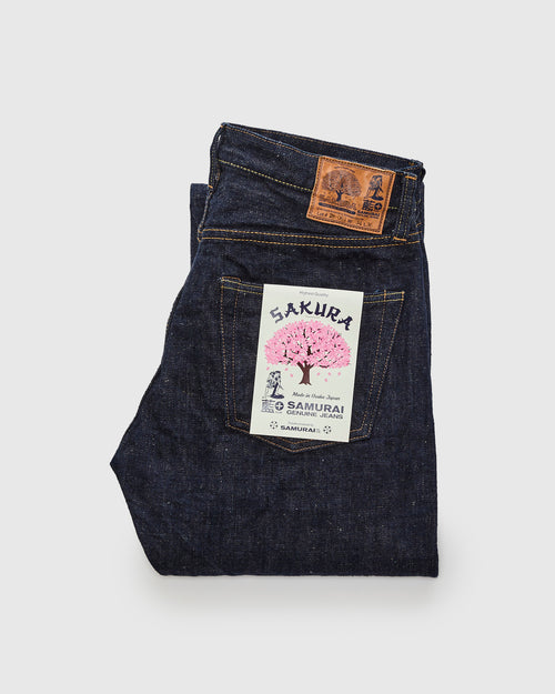S500AX-SA "Ai-Plus Sakura" 18oz Selvedge Denim - Regular Straight Fit