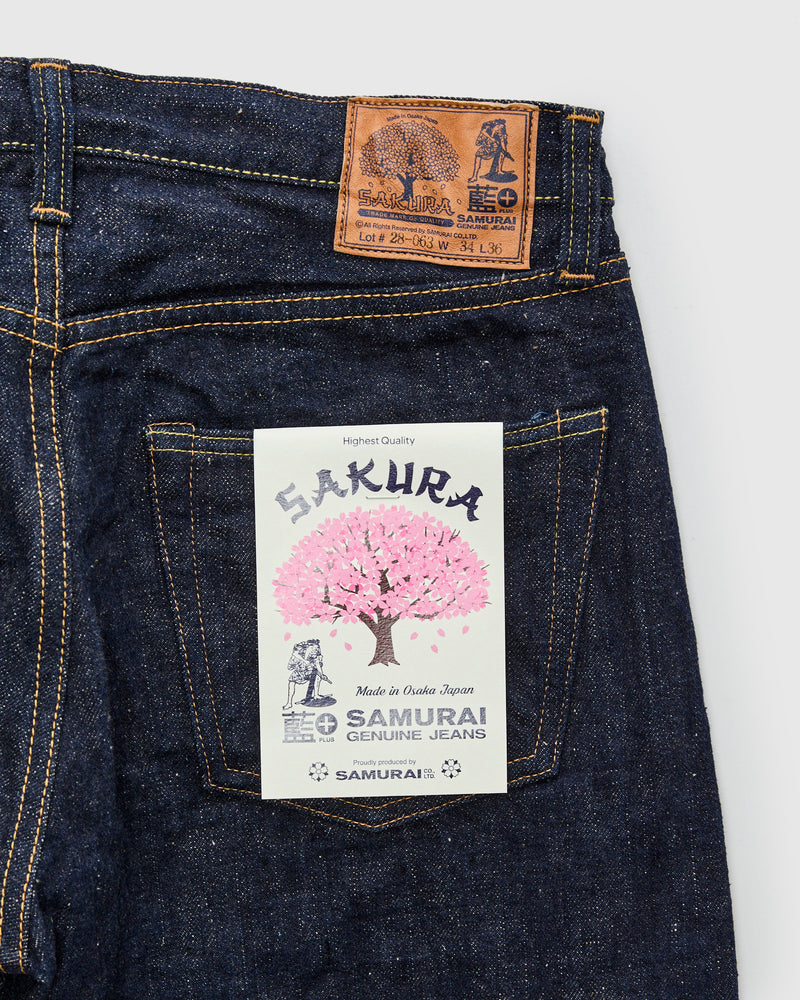 S500AX-SA "Ai-Plus Sakura" 18oz Selvedge Denim - Regular Straight Fit