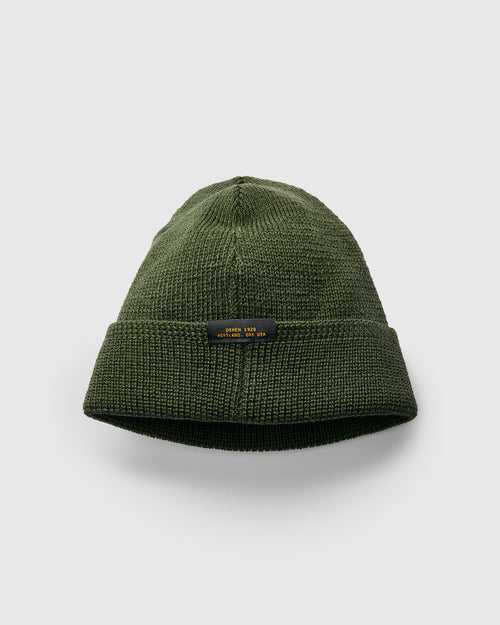 Wool Knit Watch Cap in Spruce