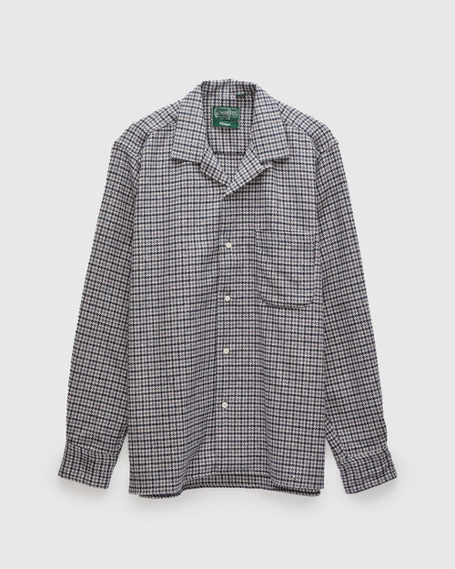 Houndstooth Check Camp Shirt in Lavender