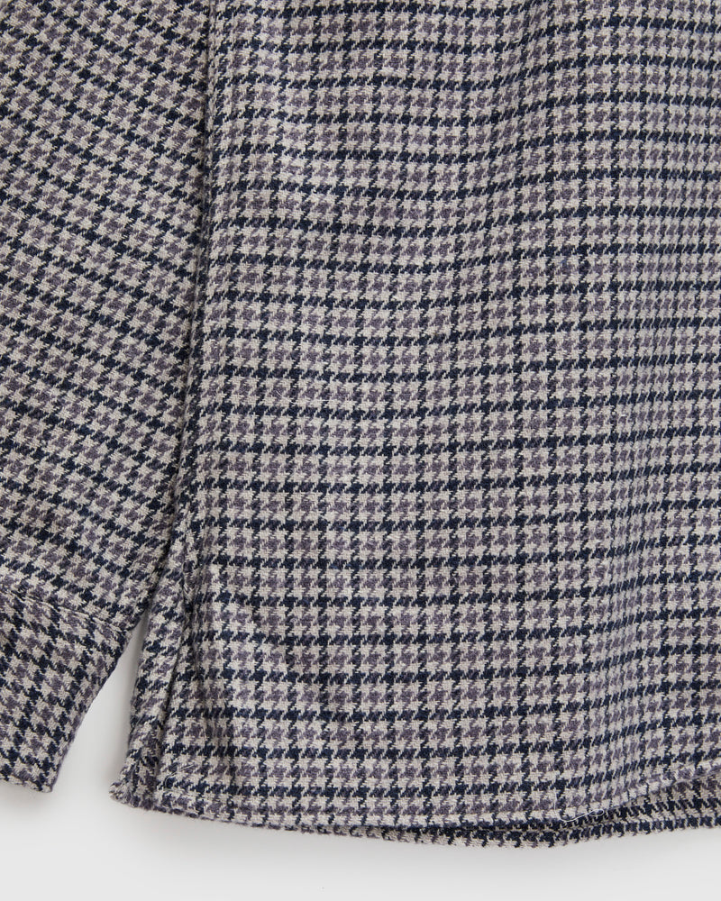Houndstooth Check Camp Shirt in Lavender