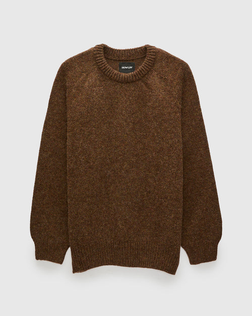 "Boxy Space Knit" Wool Sweater in Spark