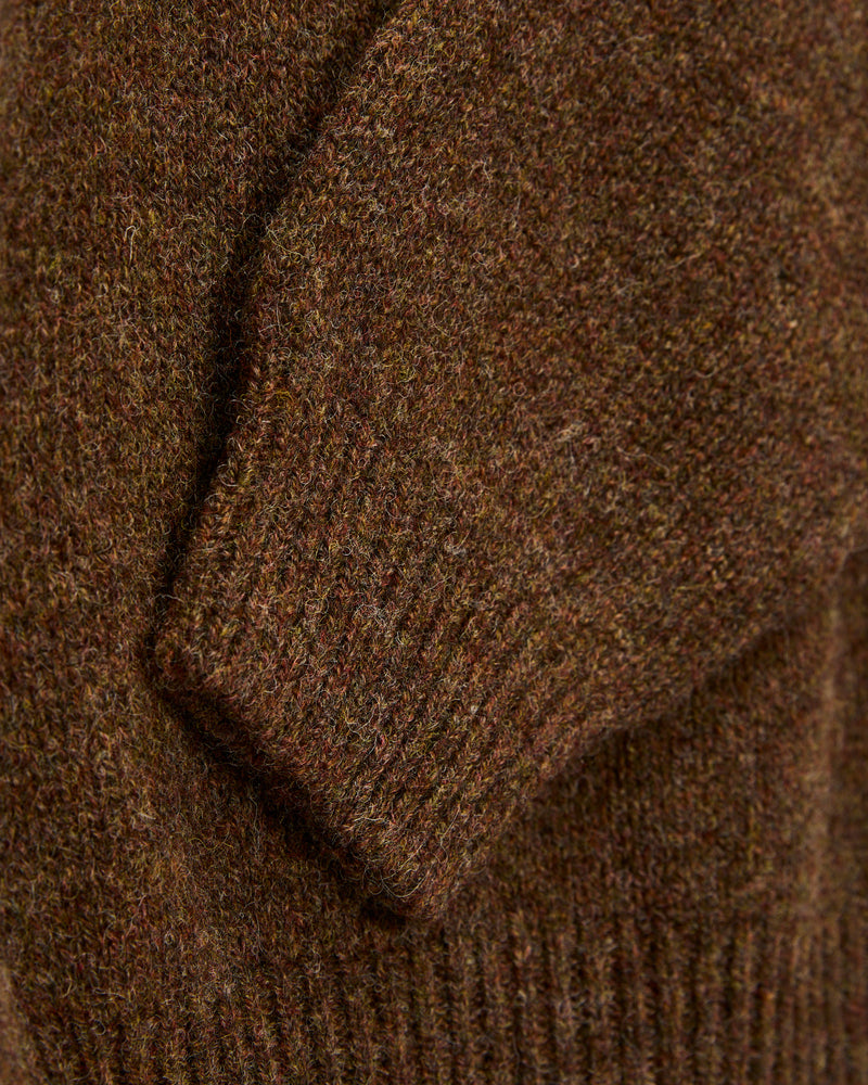 "Boxy Space Knit" Wool Sweater in Spark