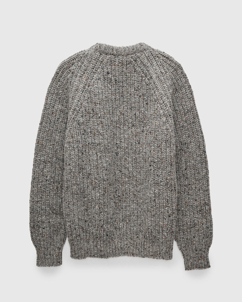 "Taste Of The Future" Wool Knit Sweater in Greymix