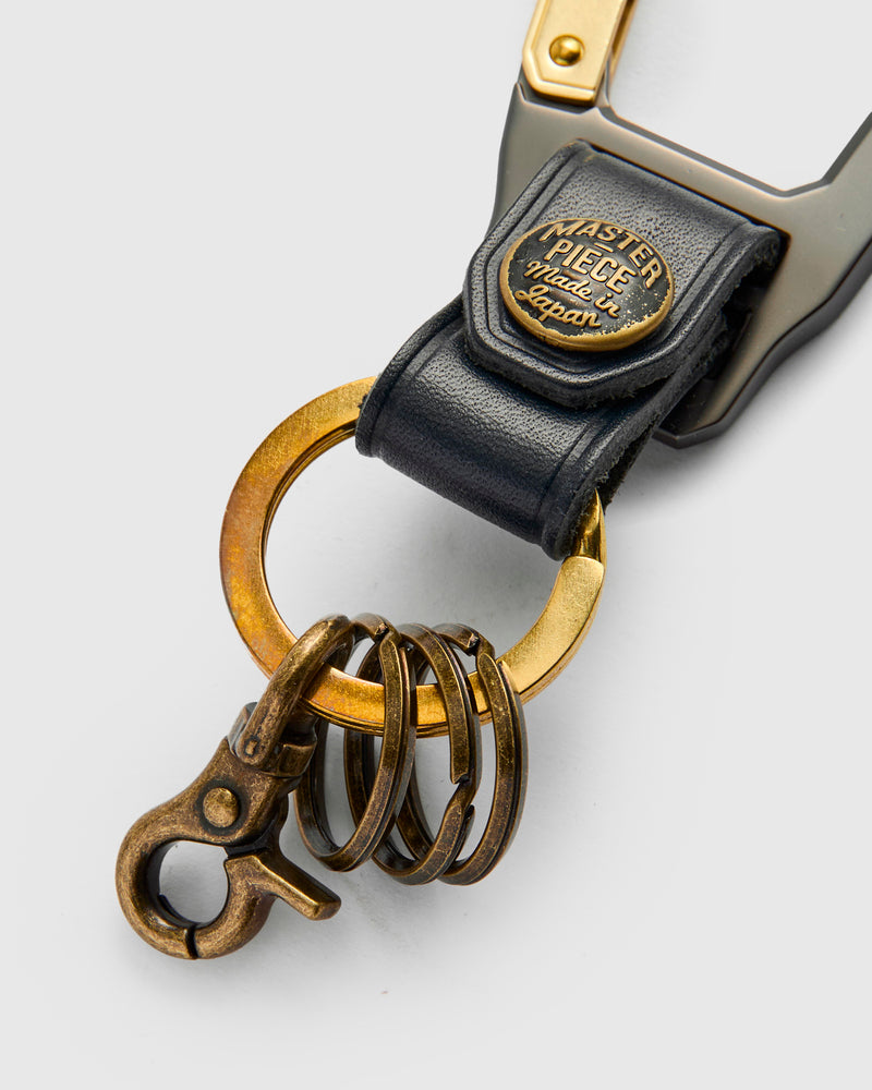 Carabiner Keychain in Navy