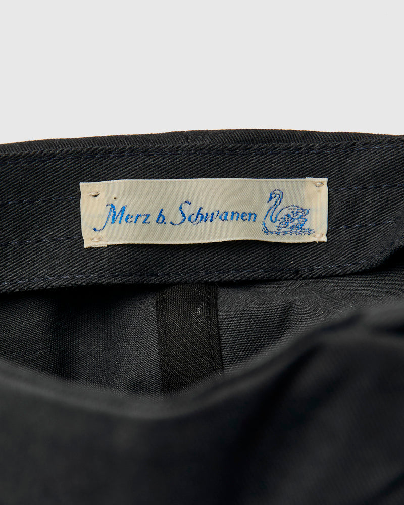 Swan Logo Cotton Twill Cap in Charcoal