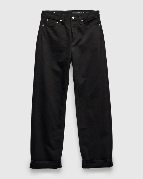 MMJE6500 "Kyoto Montsuki" 15oz Black Selvedge Denim - Wide Fit