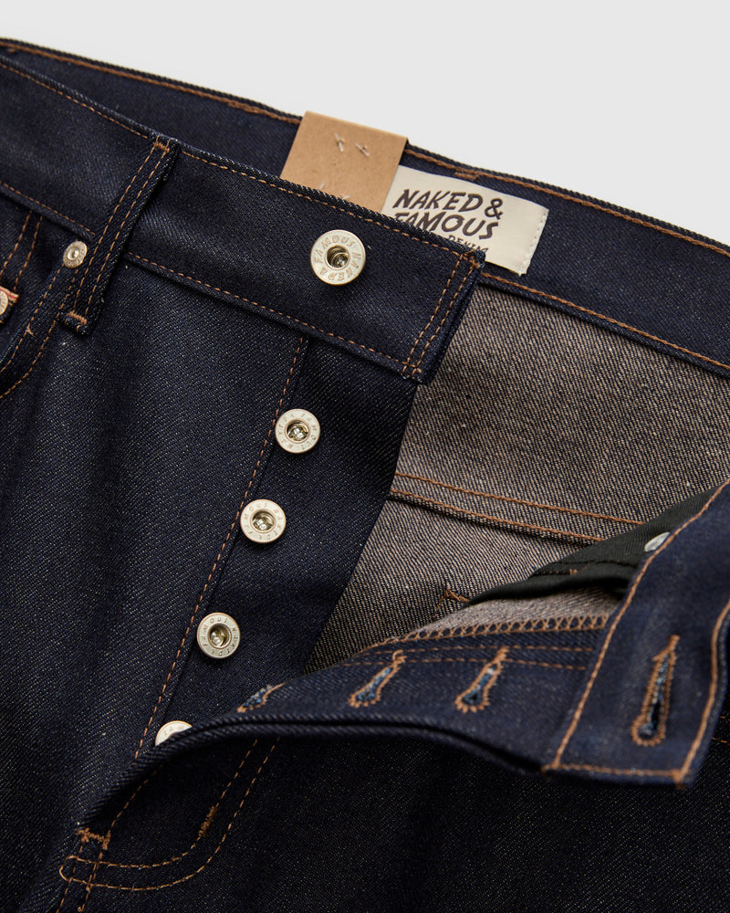 "Coffee Dye" 12.5oz Selvedge Denim - Weird Guy Fit